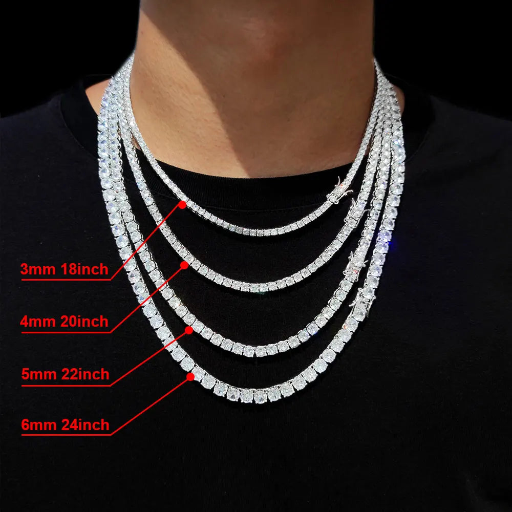 CrystalEdge Tennis Chain