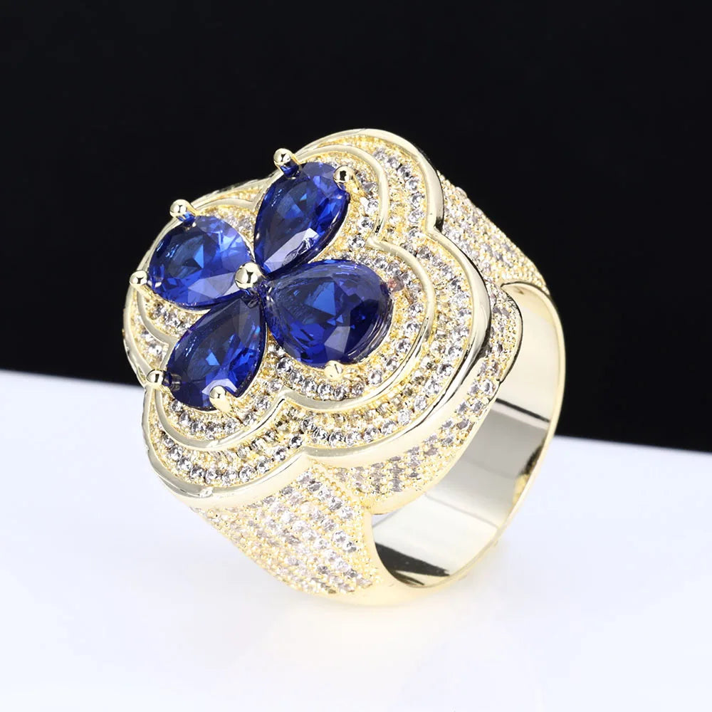 Azure Ember Ring