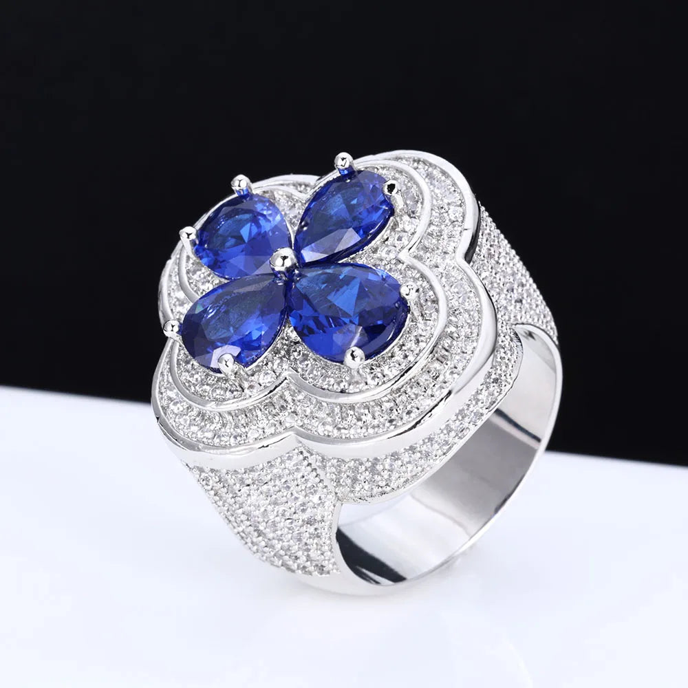 Azure Ember Ring