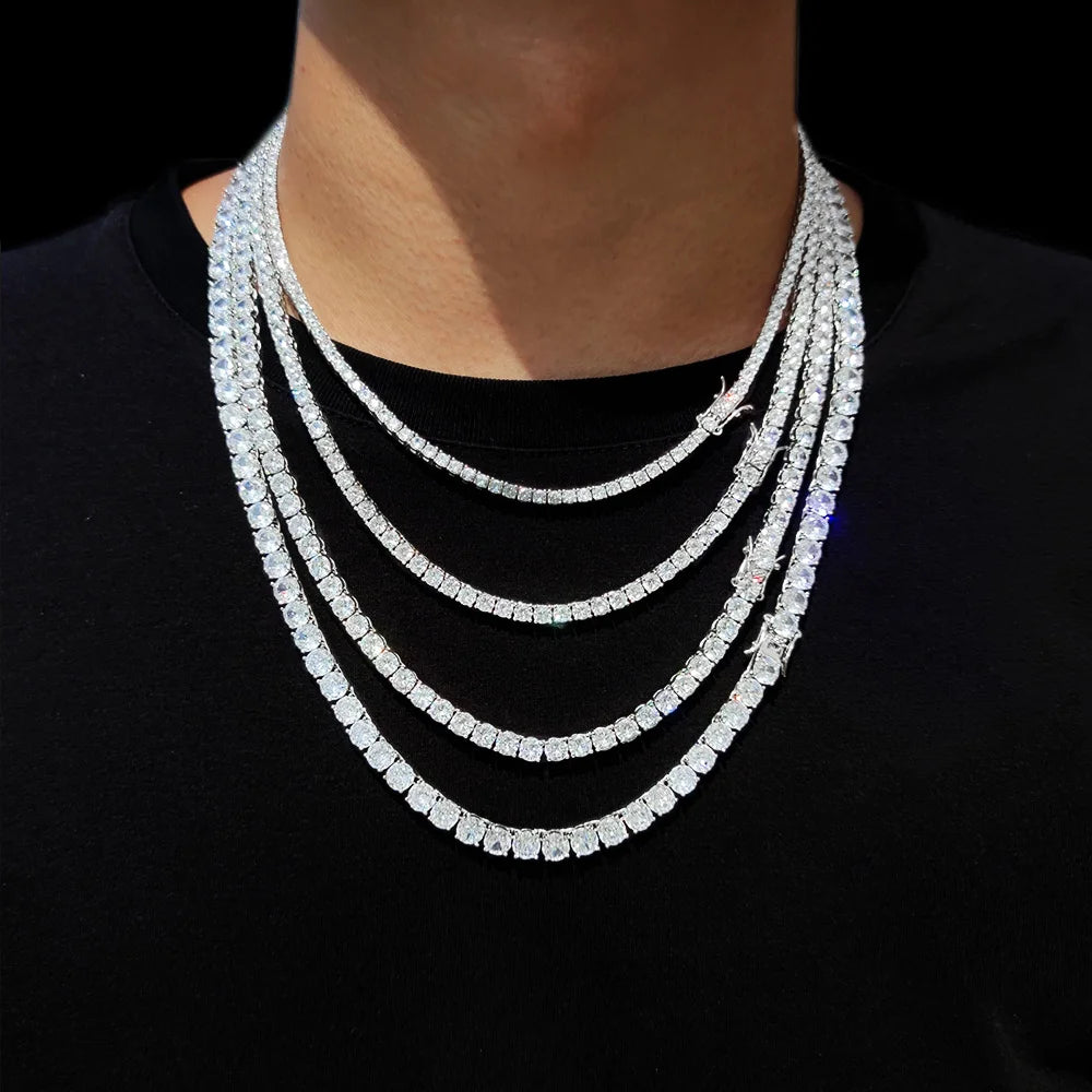 CrystalEdge Tennis Chain